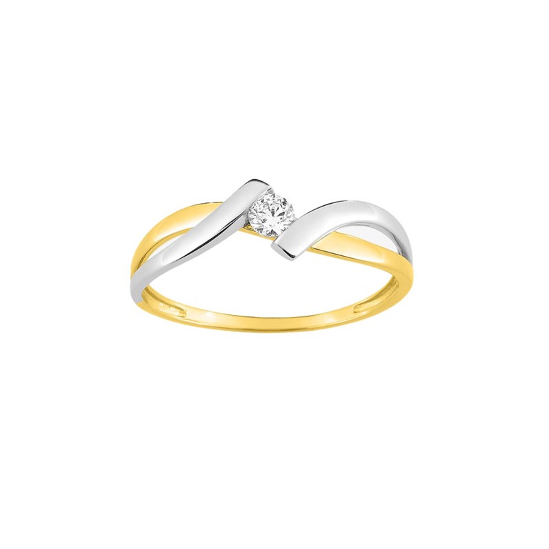 Bague Femme - Oxyde de zirconium - Or 18 Carats