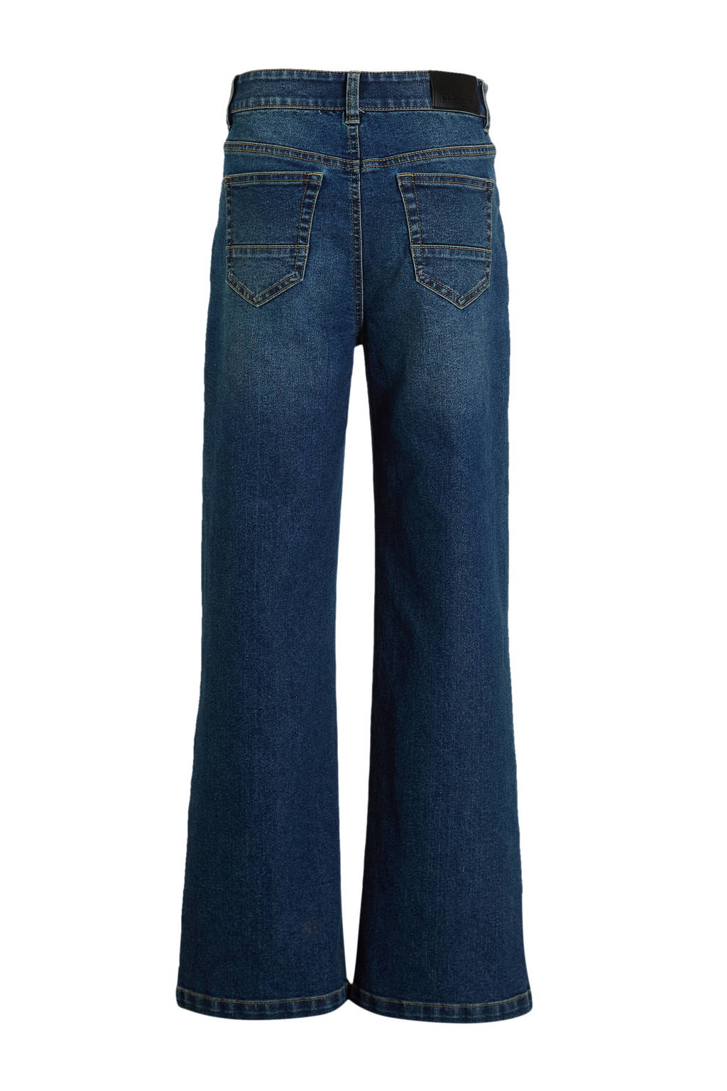 Coolcat Wide Leg Jeans Dominic Donker Blauw