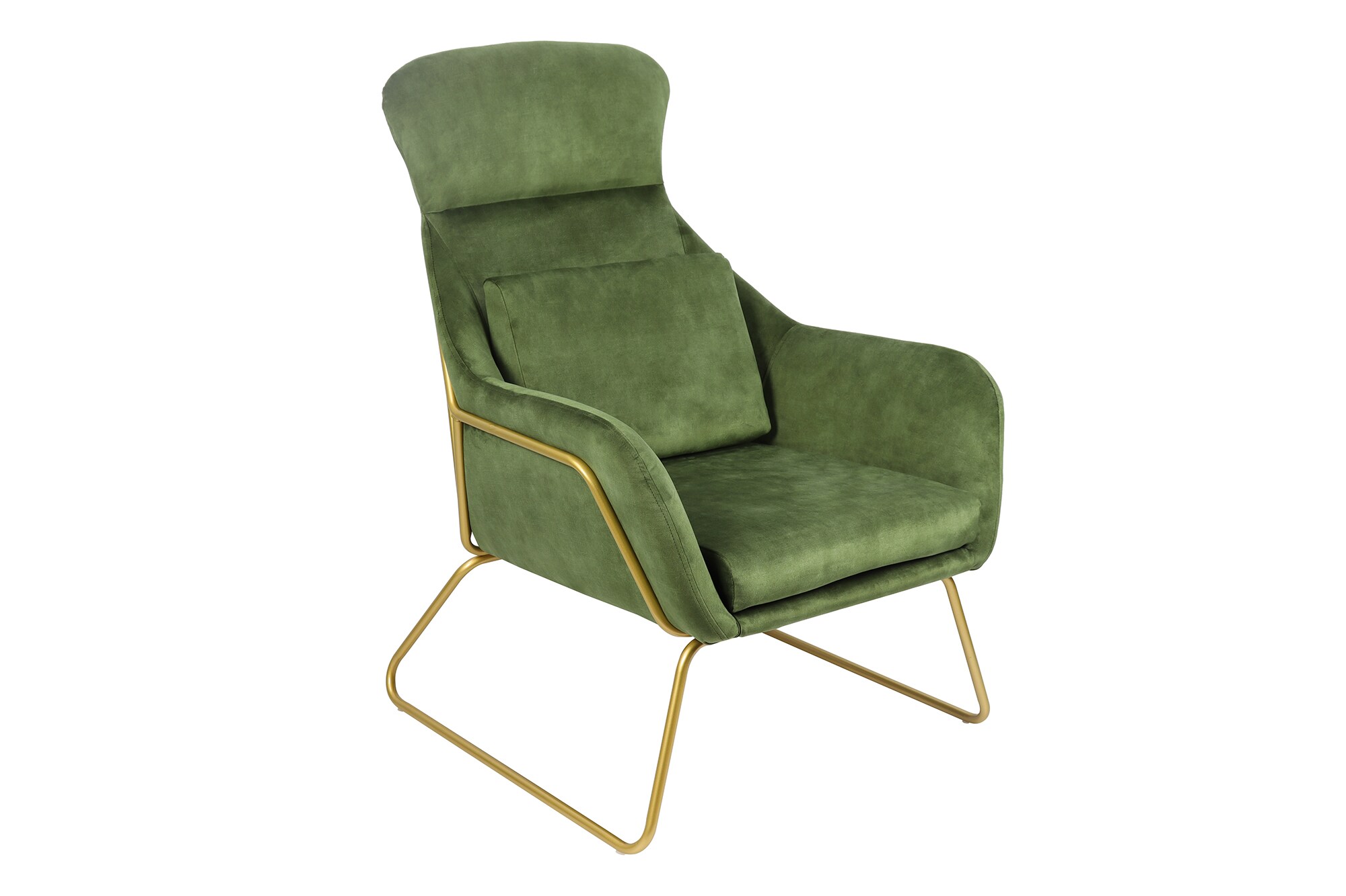 Relaxsessel Samtvelours Grün Sessel Polstersessel Ohrensessel Loungesessel