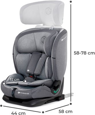 Kinderkraft ONETO3 i-Size Bilstol, Cool Grey
