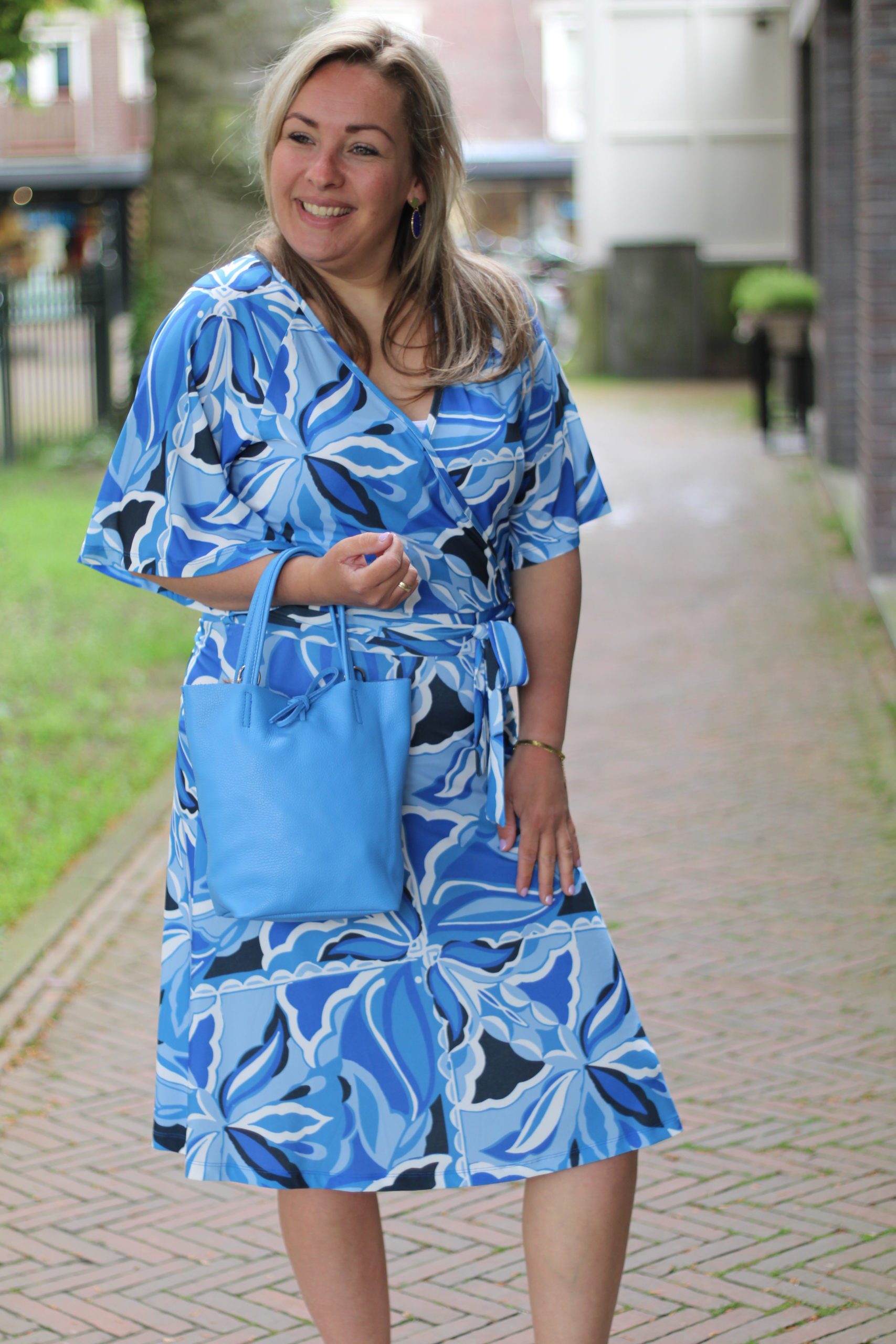 Zoso - Jessica Splendour Printed Dress - Ocean Blue/Blue