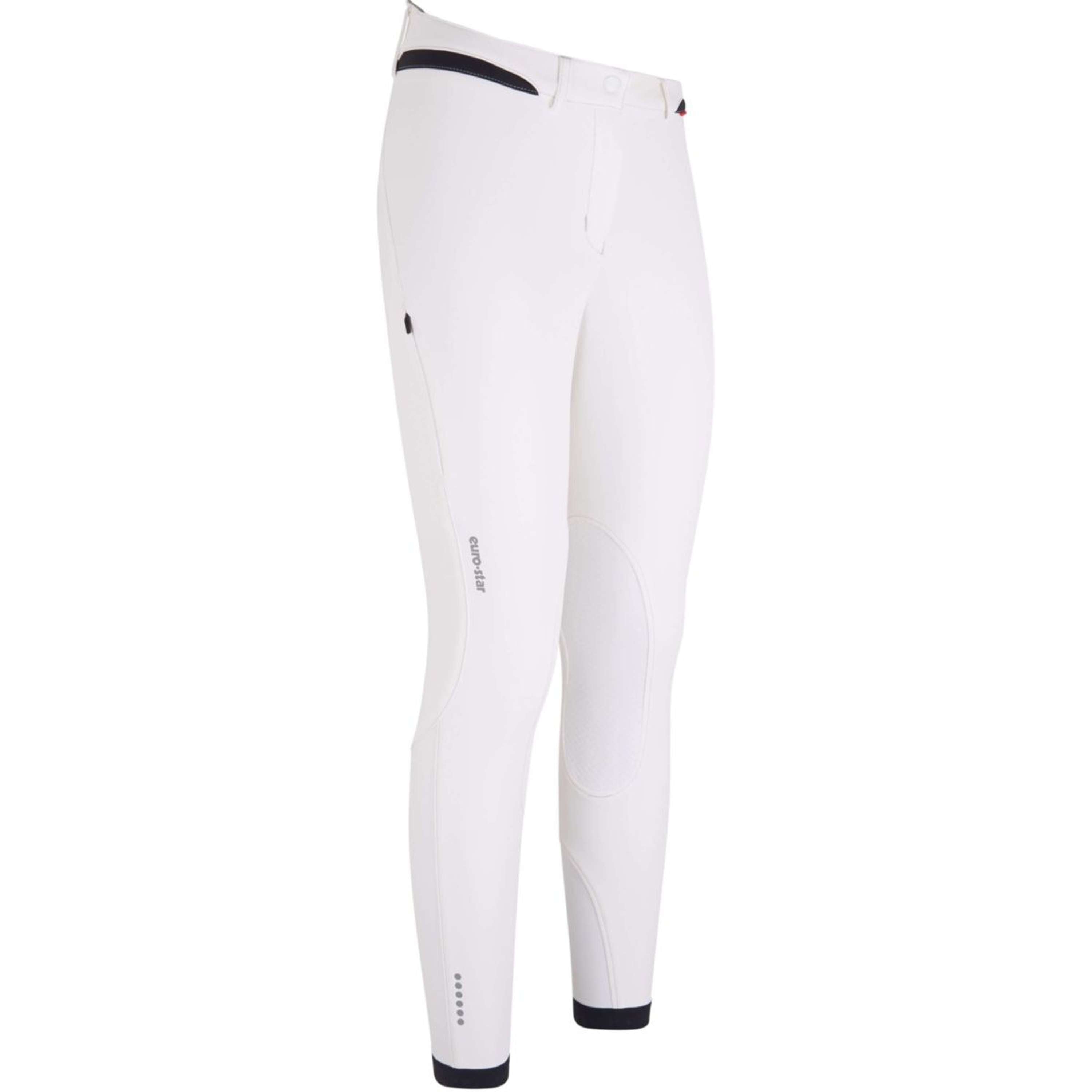 Euro-Star Rijbroek ES-Equitation Queen Knie Grip Wit
