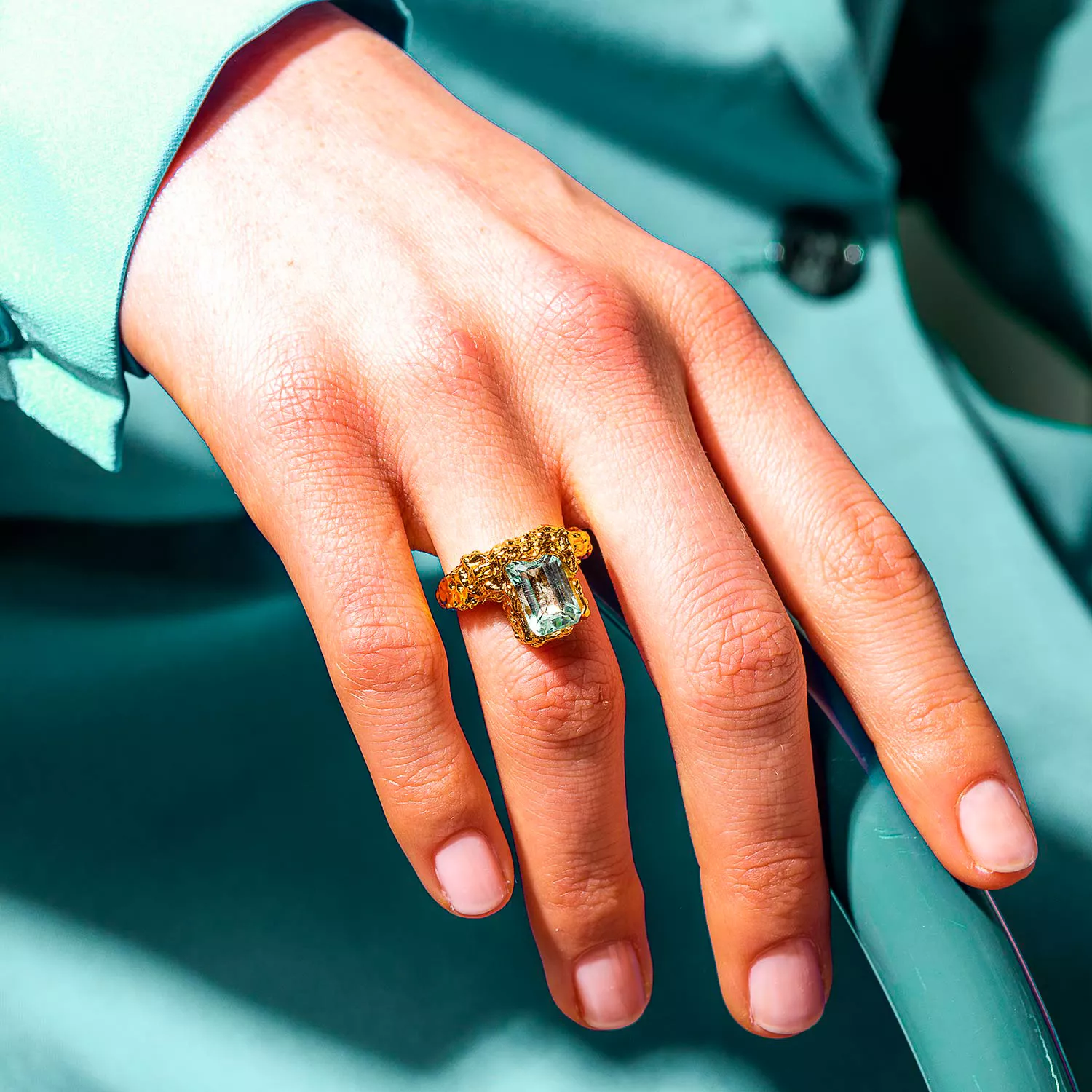 House of Vincent Paragon Gaze Sky Ring 18 kt. Forgyldt Sølv VJ133-URG-BT