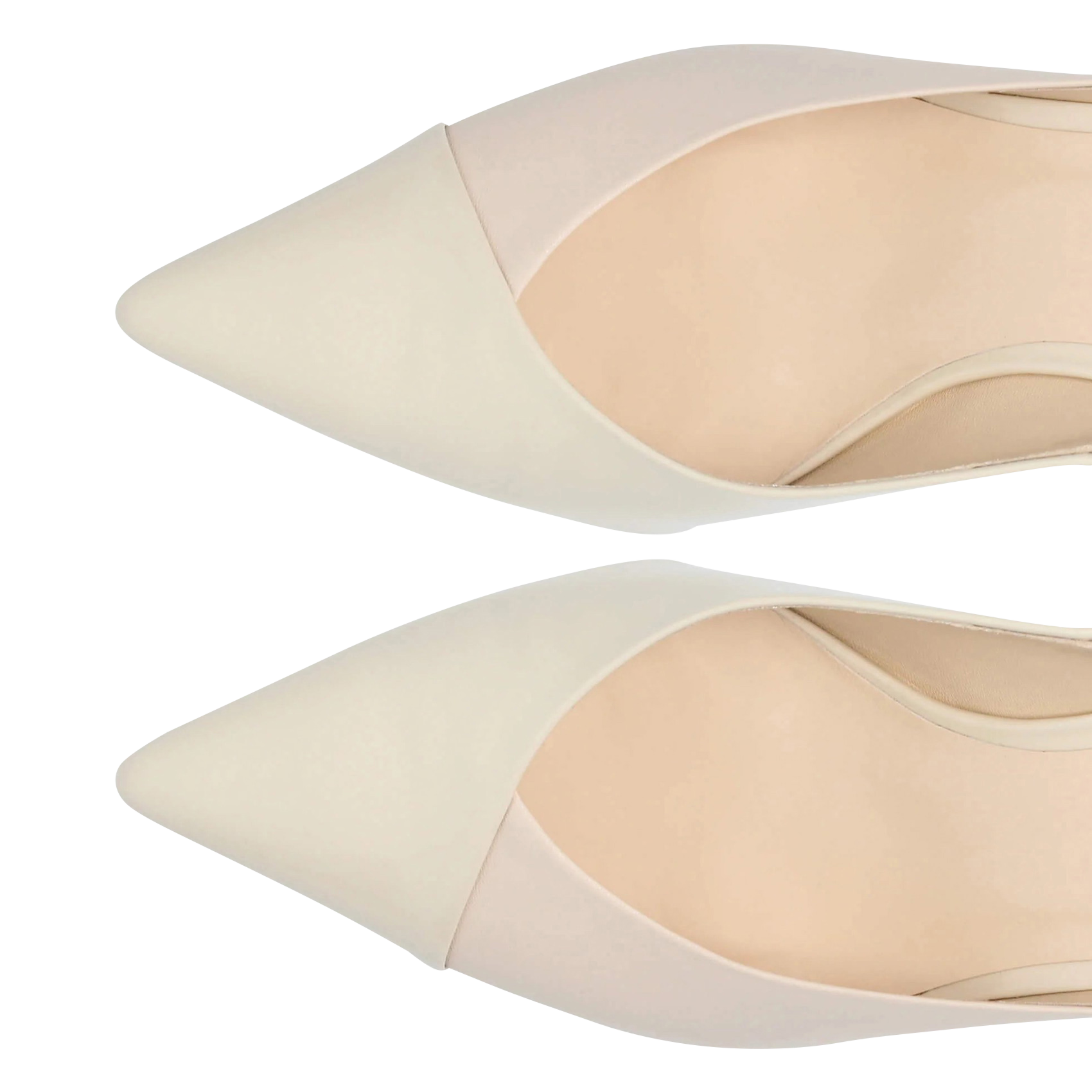 LAURINE - Escarpins à petit talon en cuir| Beige