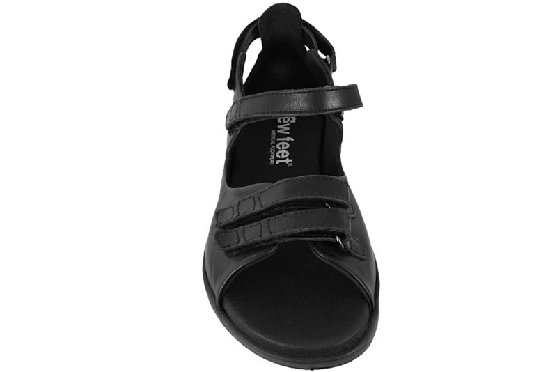 NEW FEET SNADAL I SORT GLAT SKIND