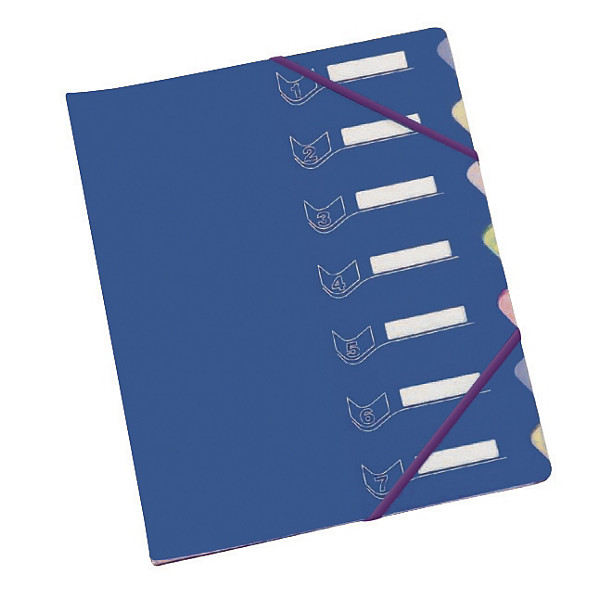 Trieur 7 touches  en polypropylène Extendos coloris bleu foncé