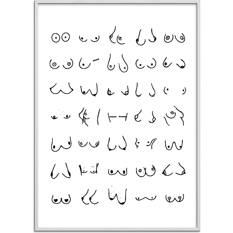 Boobies nr. 3 - 50x70 cm