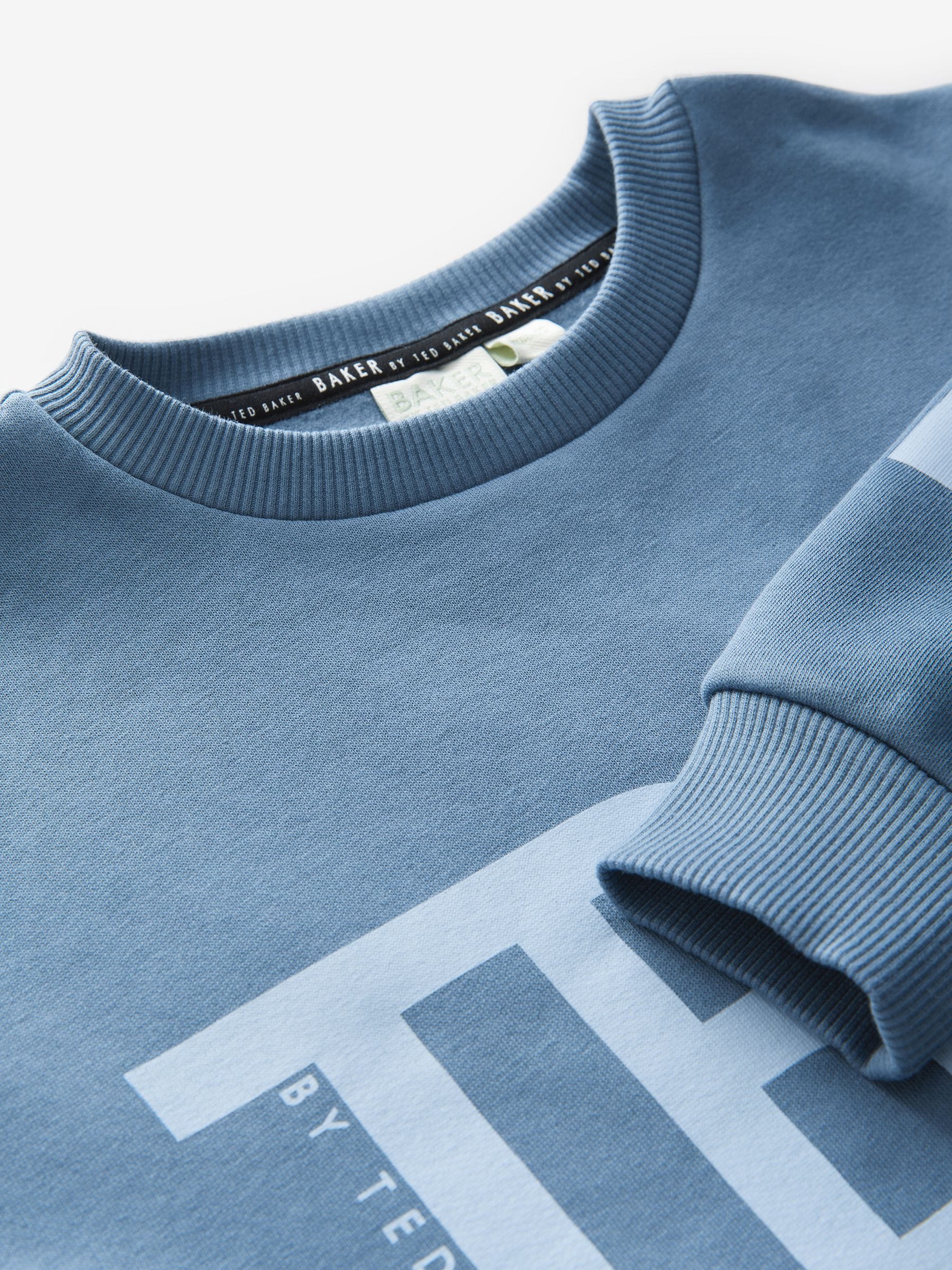 Blauw - Baker by Ted Baker oversized set van sweatshirt en joggingbroek
