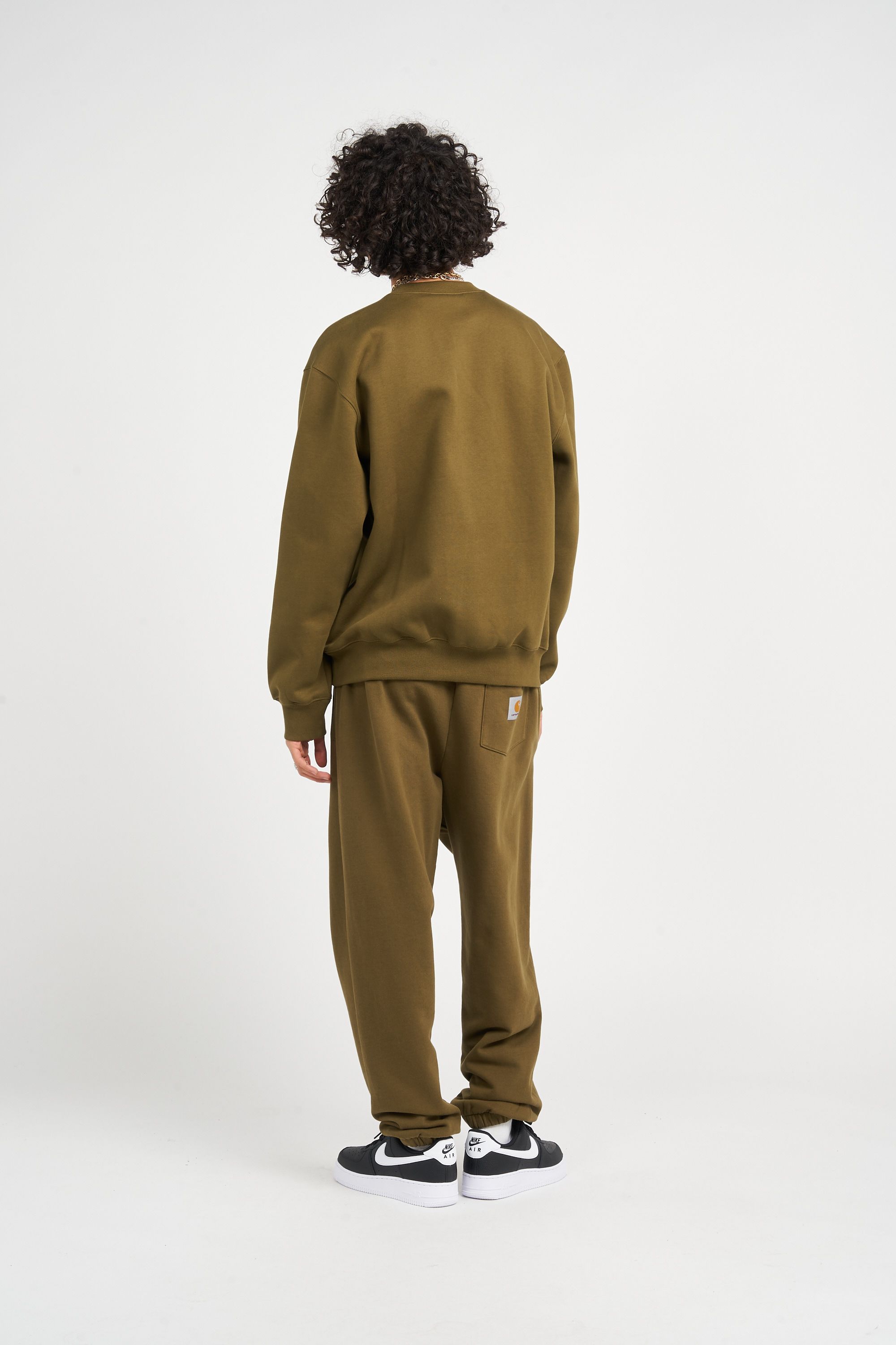 CARHARTT WIP Jogging droit Pocket Sweat Pant Kaki