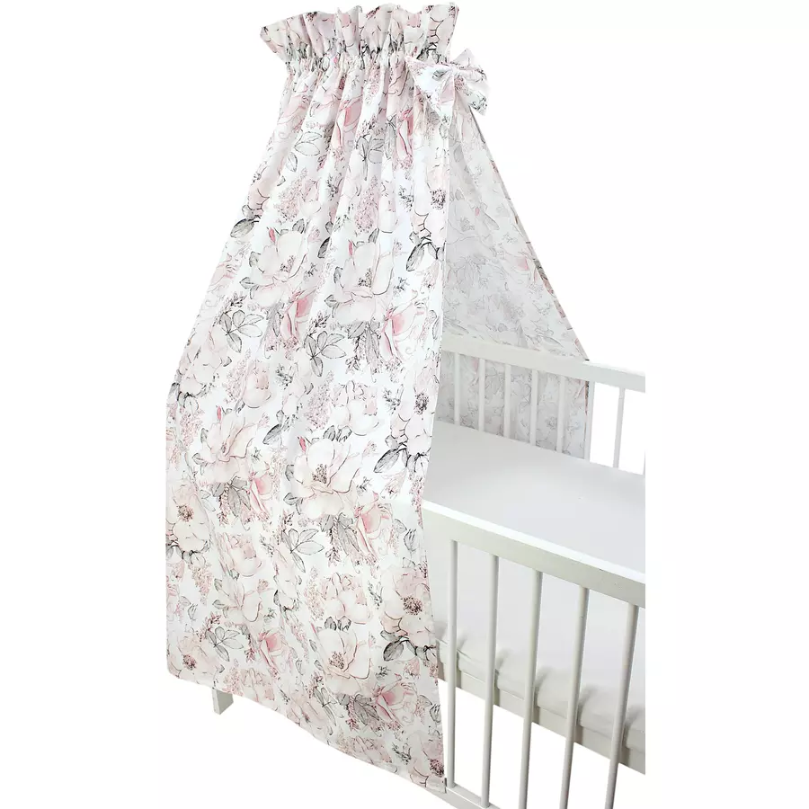 TupTam Babybett Himmel mit Schleifchen rosagrün