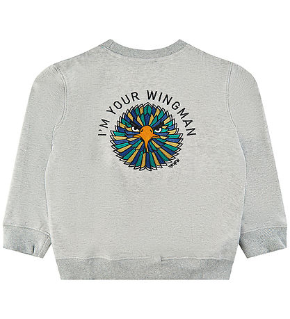 The New Sweatshirt - TnHuxley - Grau Meliert m. Hawk