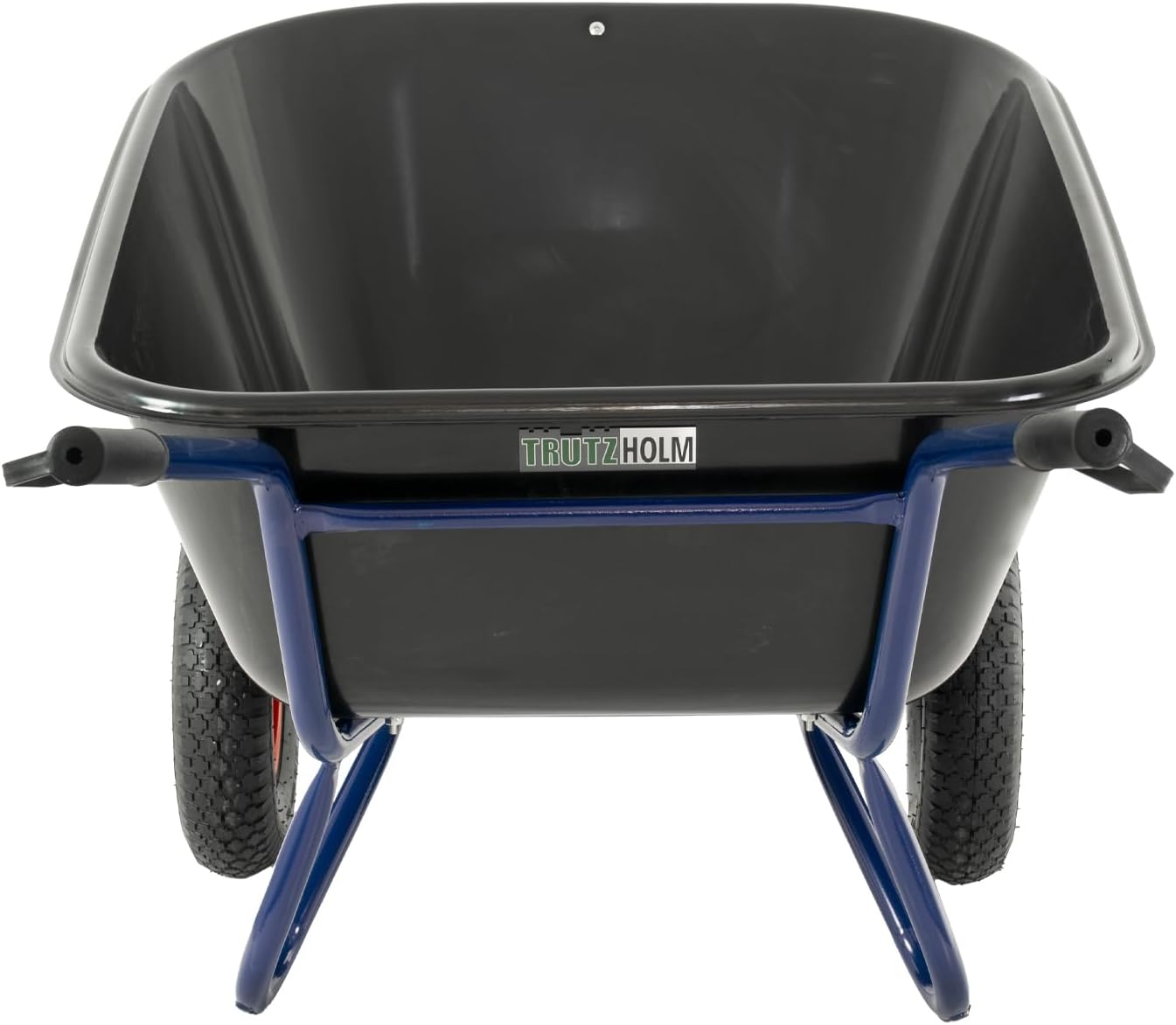 TRUTZHOLM 2-Rad Schubkarre 290 L 300 Kg 156x89 cm Stahlplatte Gartenschubkarre Hofkarre Schiebkarre Futterkarre