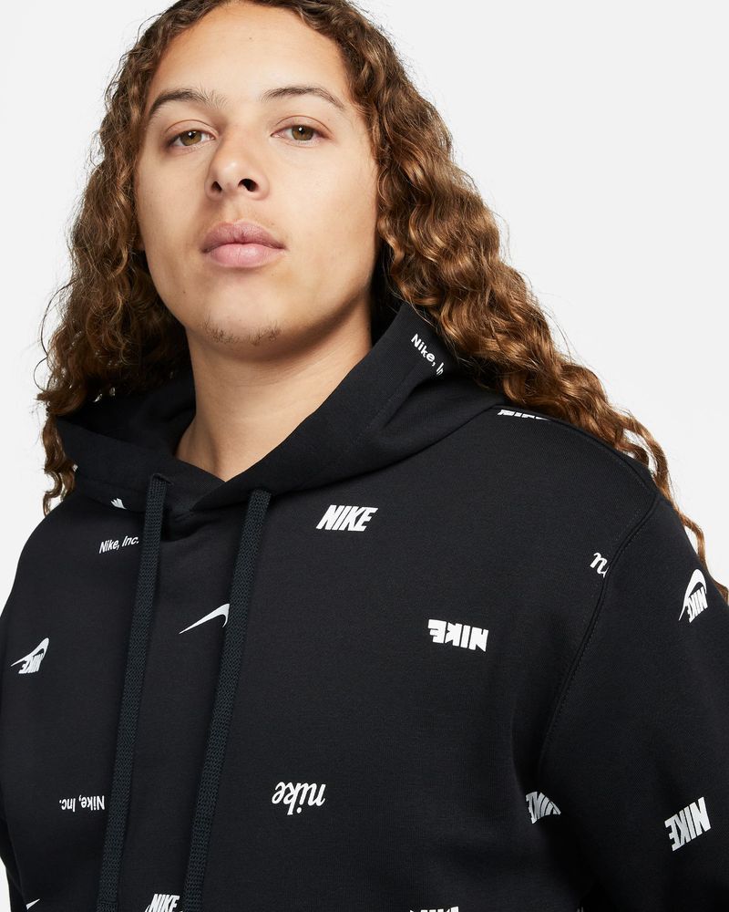 Sweat à capuche Nike Sportswear Club Fleece Noir pour homme