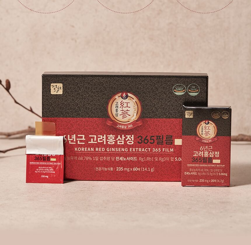 JUNGWONSAM - Koreaanse rode ginseng-extract 365-film