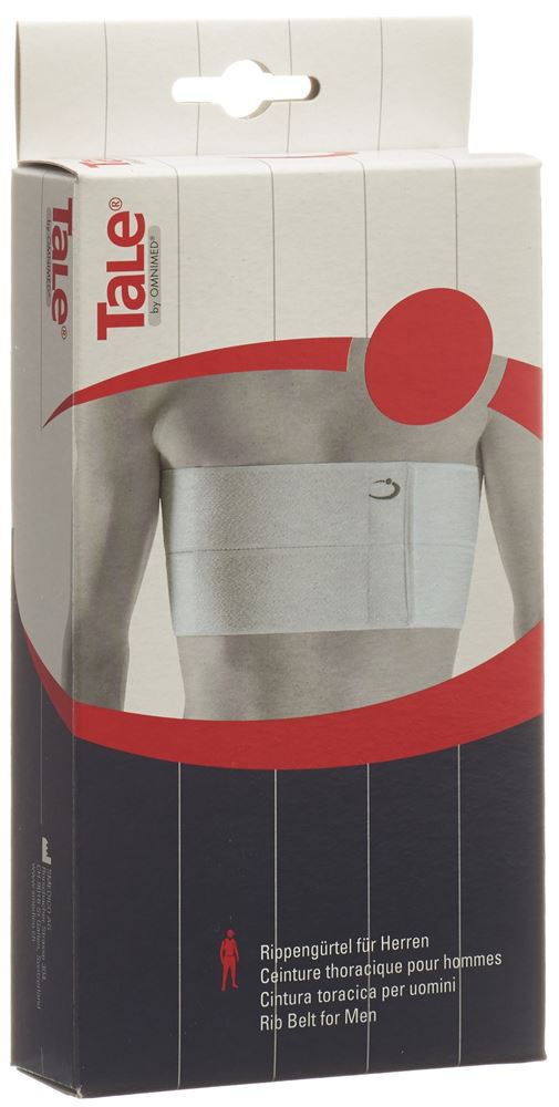 TALE Rippengürtel<br>1 Stück, 15cm, Herren Velcro weiss
