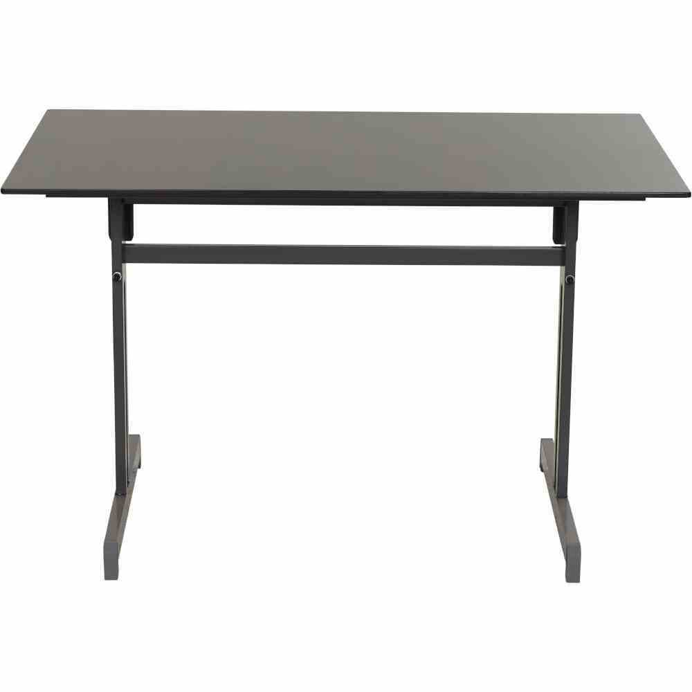 Gastrotisch - anthrazit - Tischplatte abklappbar - 120x80 cm