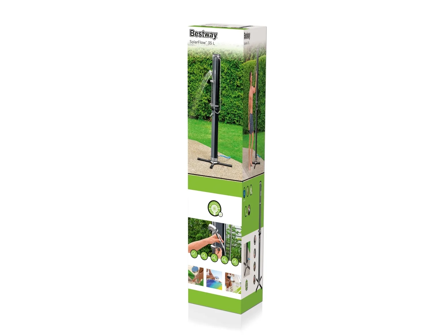Bestway SolarFlow Udendørs Solbruser m/varmtvandsbeholder på 35 L