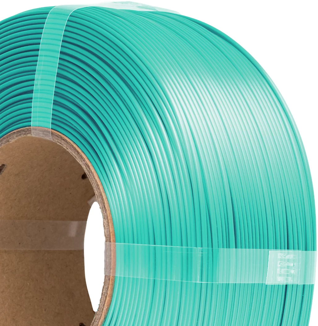 AzureFilm  PLA Silk Refill Turquoise Blue, 1,75 mm / 1000 g    Hochwertiges Filament mit Silk-Effekt in Turquoise Blue, ohne Spule