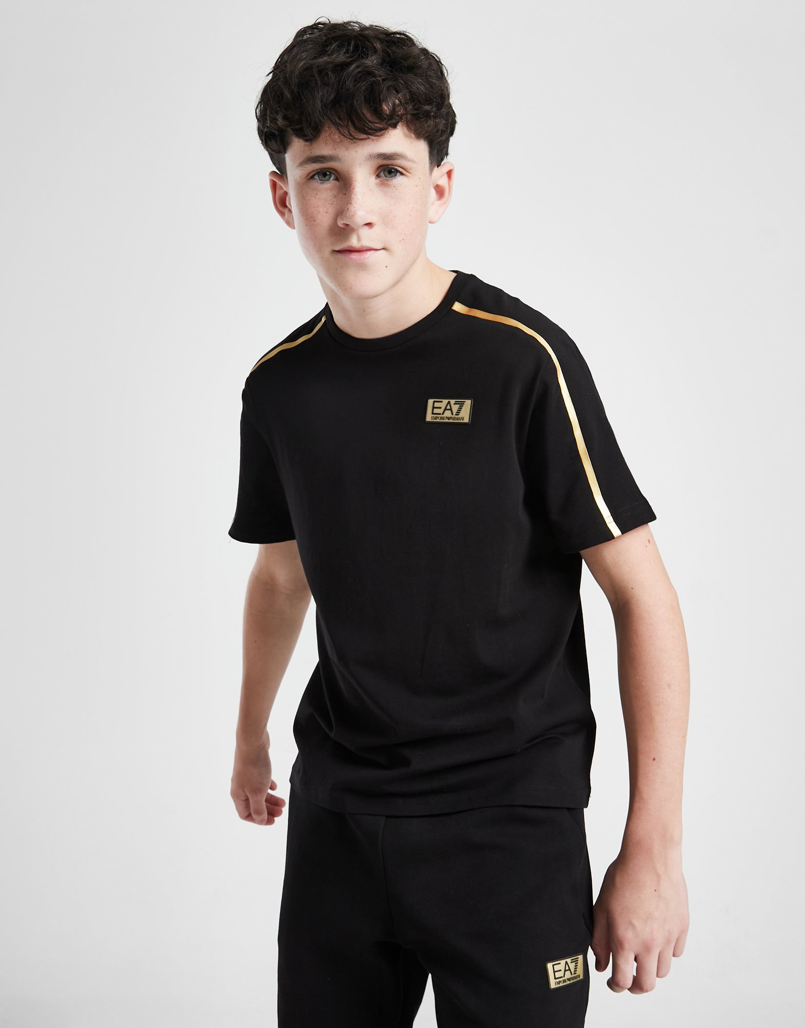 Emporio Armani EA7 T-shirt Premium Glod Logo Junior