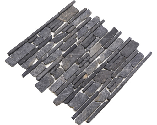 Gebroken mozaïek MOS Brick 210 zwart 30,5x30,5 cm