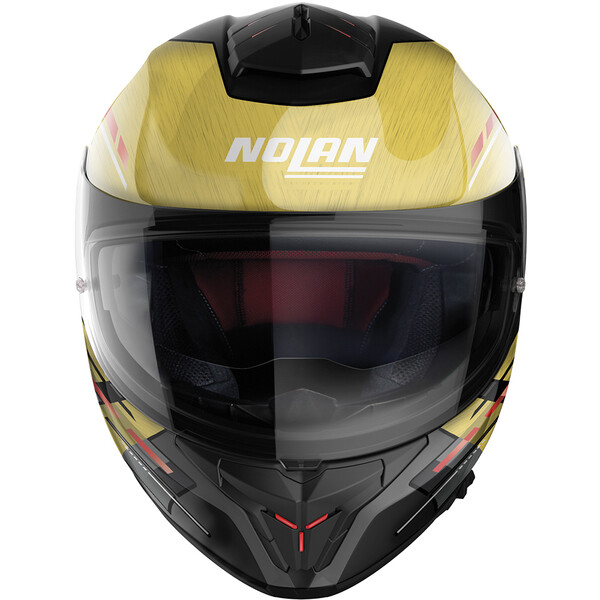 Nolan - Casque N80-8 Meteor N-Com Noir Brillant / Jaune