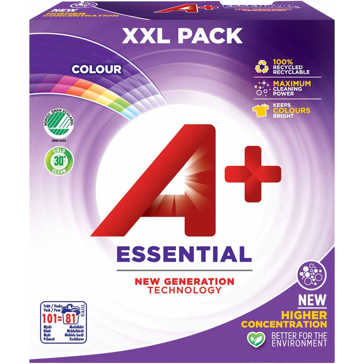 A+ Essential Color vaskepulver 51578