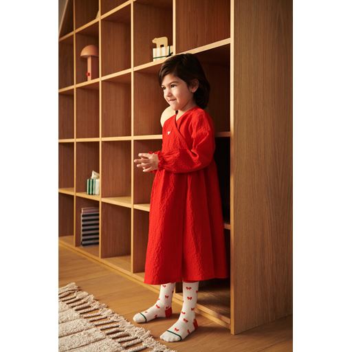 Liewood Annette 2-pak Strømper, Holiday Bow Apple Red/Sandy, 25-28