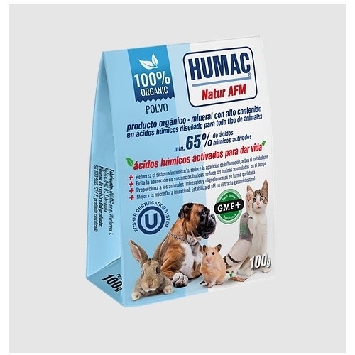 Suplemento alimentar natural em pó Humac 100g para animais
