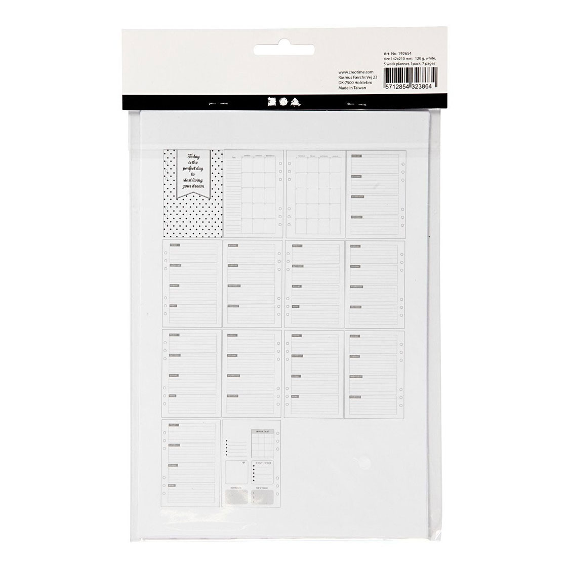 Planner/Bulletjournal Pagina's, 7ldg.