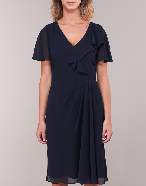 Lauren Ralph Lauren - CUTLER CAP SLEEVE DAY DRESS Marino