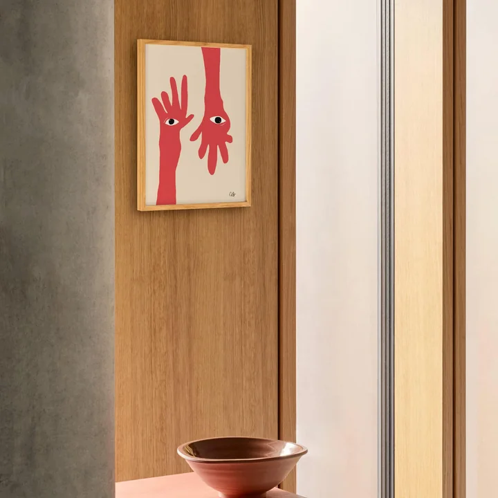 Paper Collective - Hamsa Hands Poster, 30 x 40 cm
