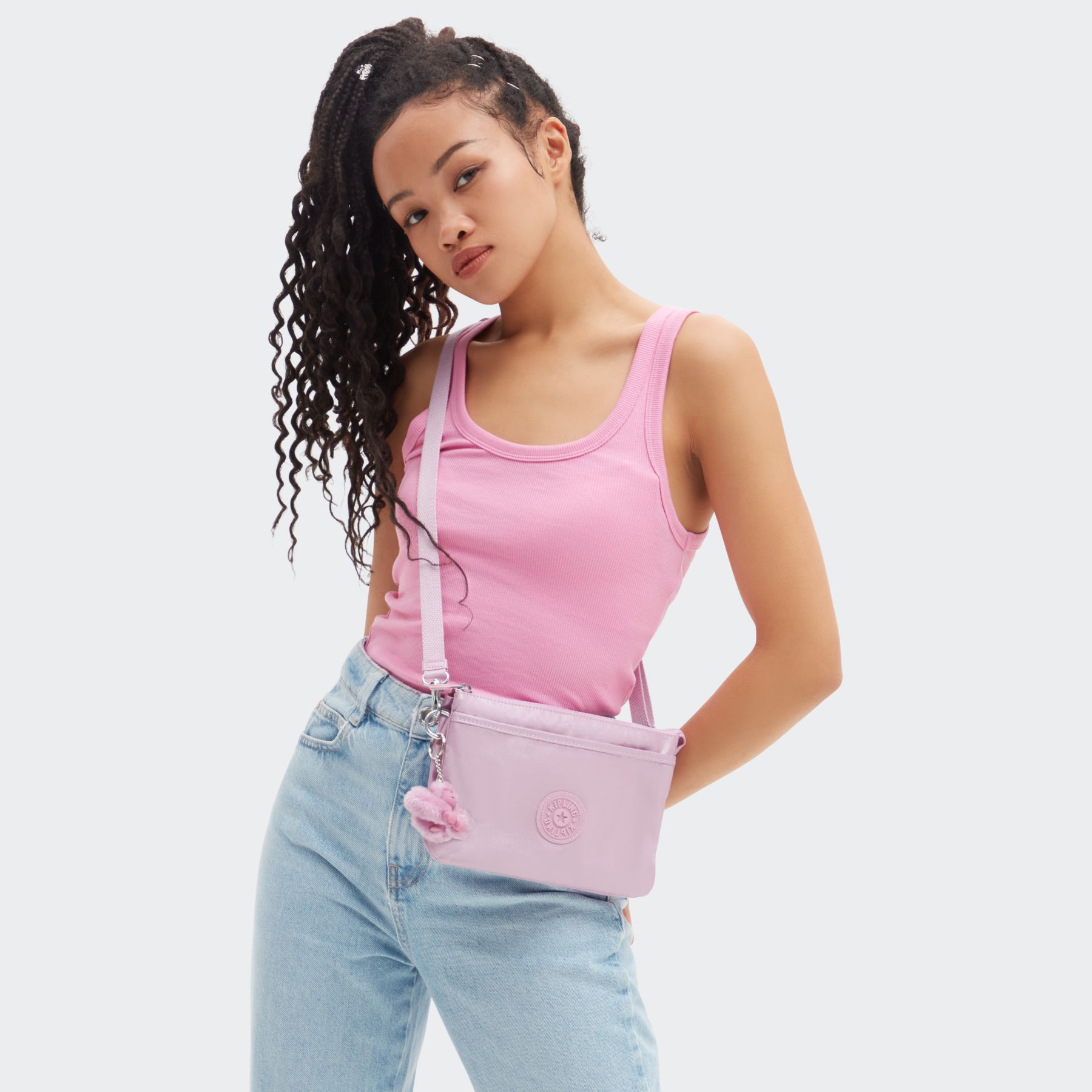 RIRI Petit Sac Bandoulière - Metallic Lilac