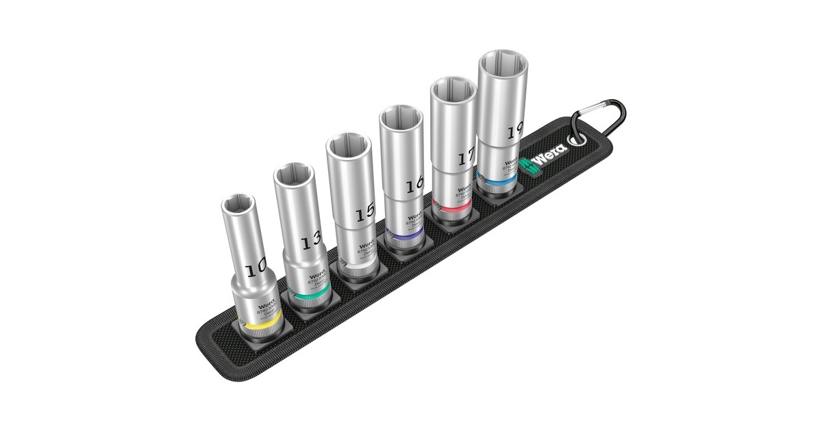WeraBelt C Deep 1 doppenset, 1/2