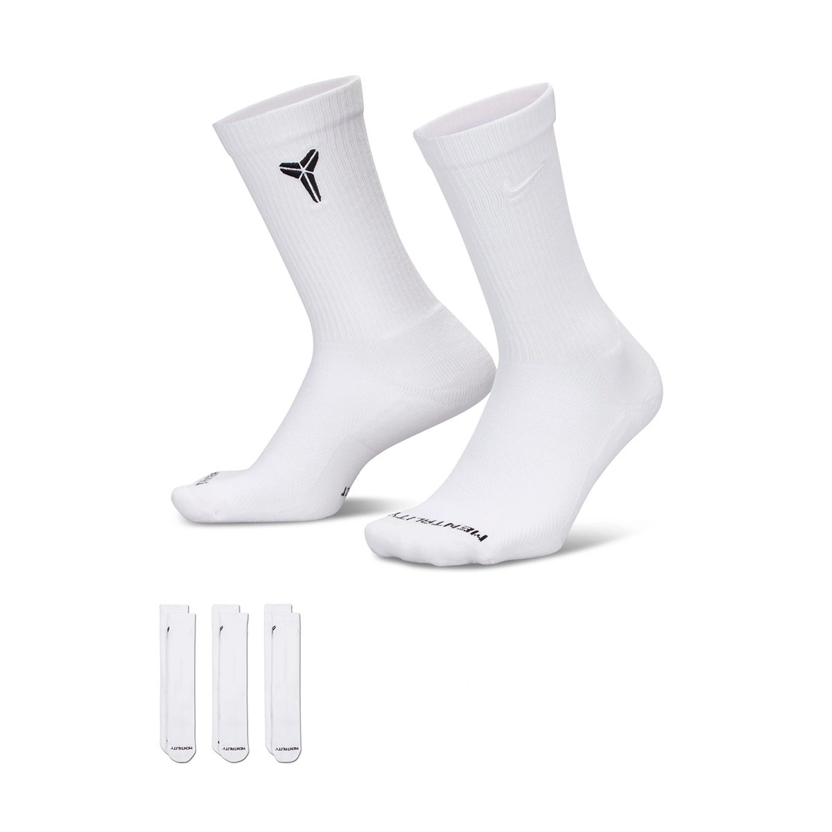 Meias Nike Kobe Everyday Elevated Crew (3 Pares)
