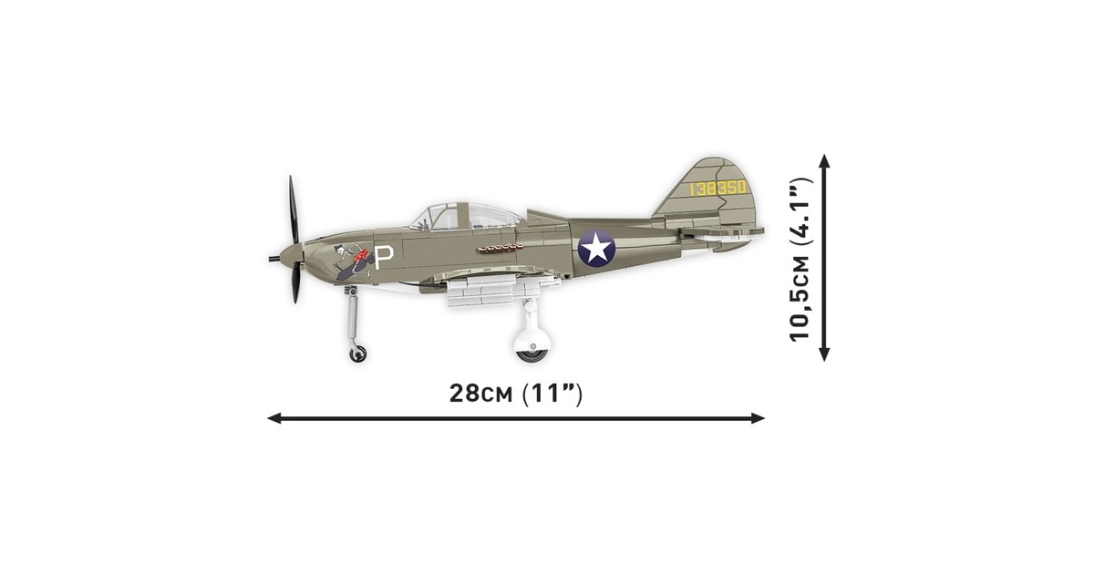 COBIHistorical Collection - Bell P-39D Airacobra Constructiespeelgoed  (Schaal 1:32)