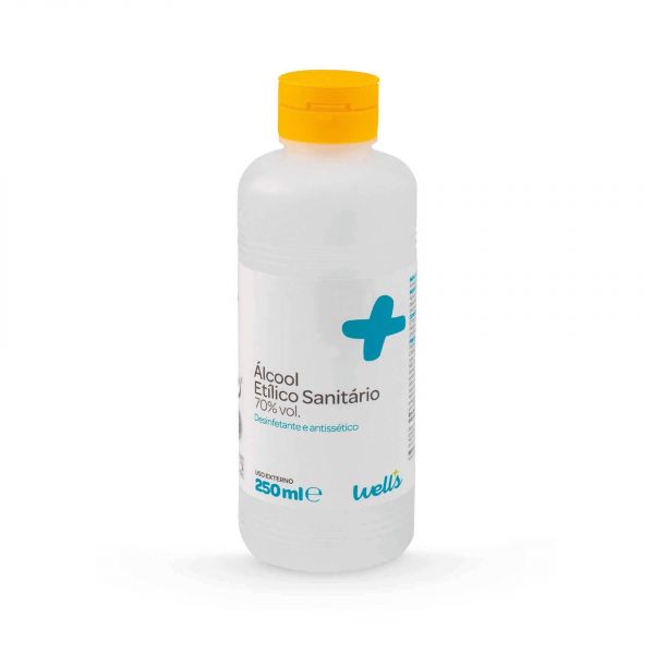 Wells Álcool Etílico 70º 250ml