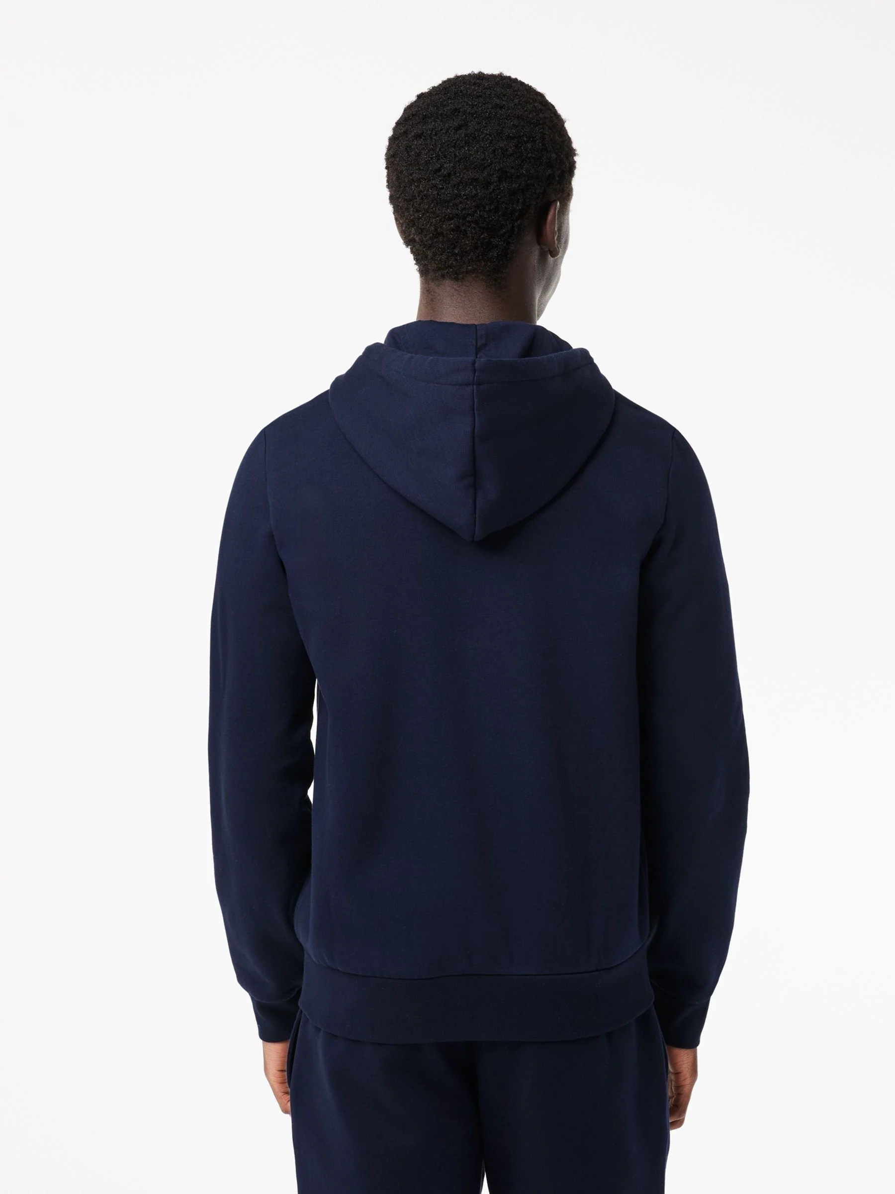 Marineblauw - Lacoste hoodie met rits