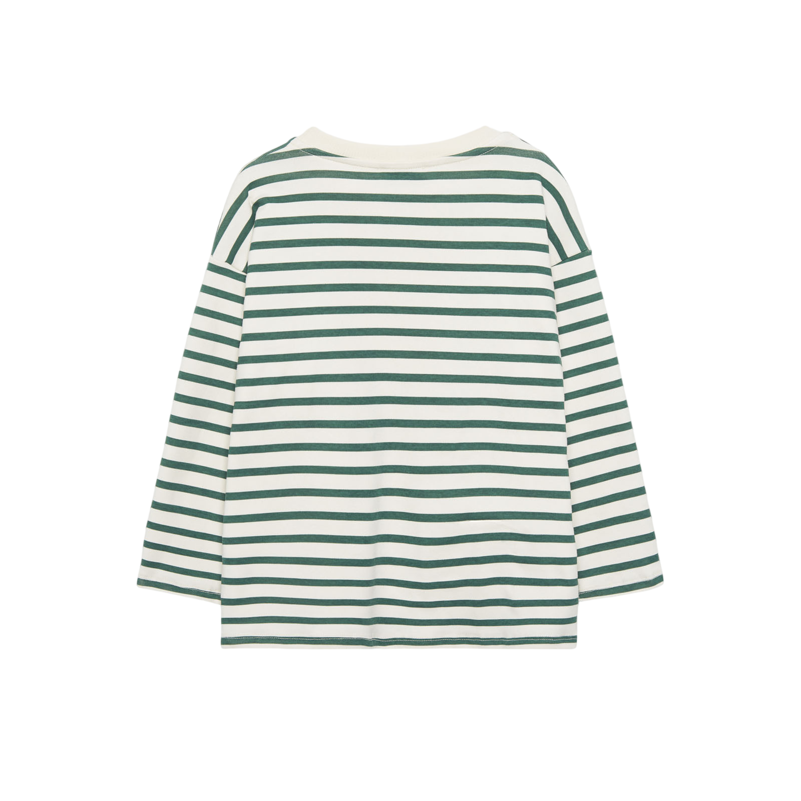 Langarmshirt Winter Garden Stripped White