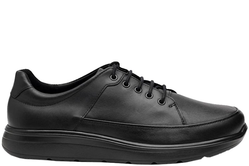 NEW FEET SORT GLATSKINDS SKO MED ORTHESTRETCH