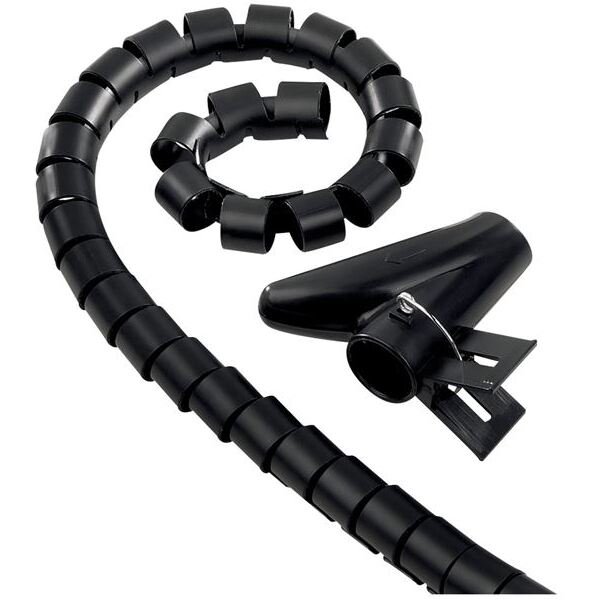 Gaine cache câble -  L : 1.8 m - noir