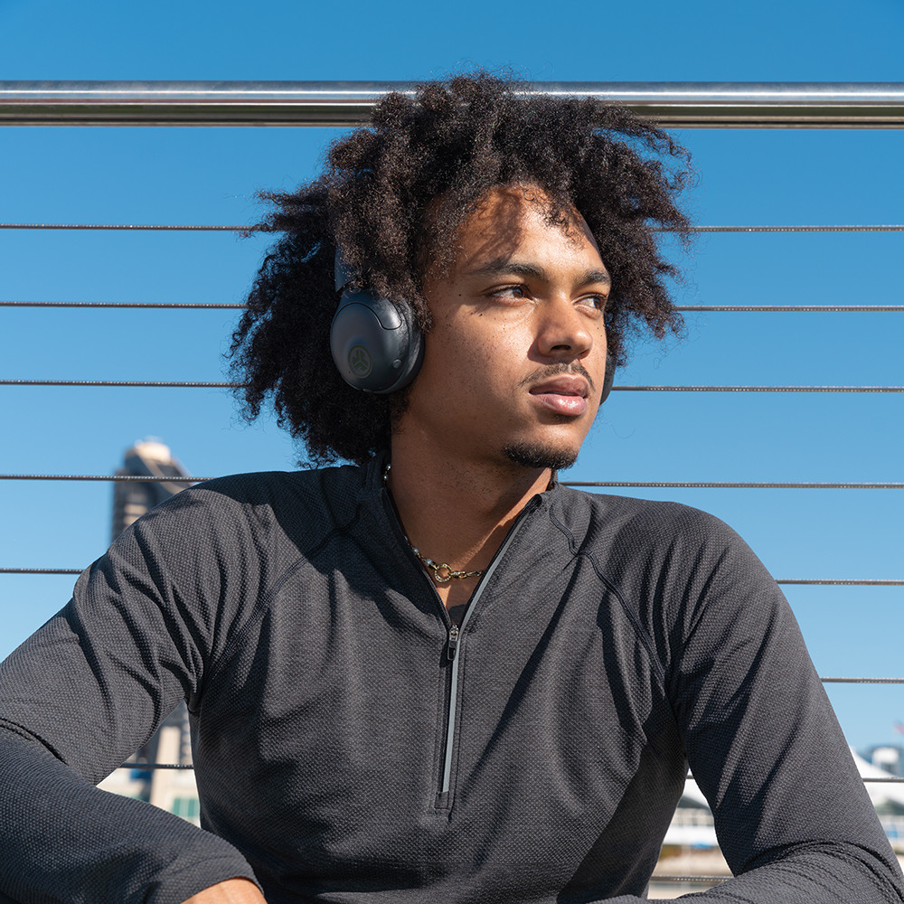 Go Lux Bluetooth 5.4 On-Ear Kopfhörer Wireless Headset mit Active Noice Cancellation ANC (IEUHBGOLUXANCRGPH93) - Graphite