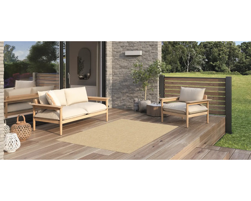 Binnen- en buitenkleed Jack naturel 120x170 cm