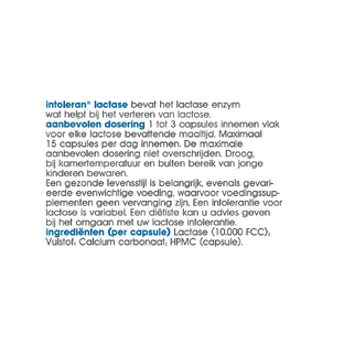 Intoleran Lactase 10.000 FCC Capsules 36CP