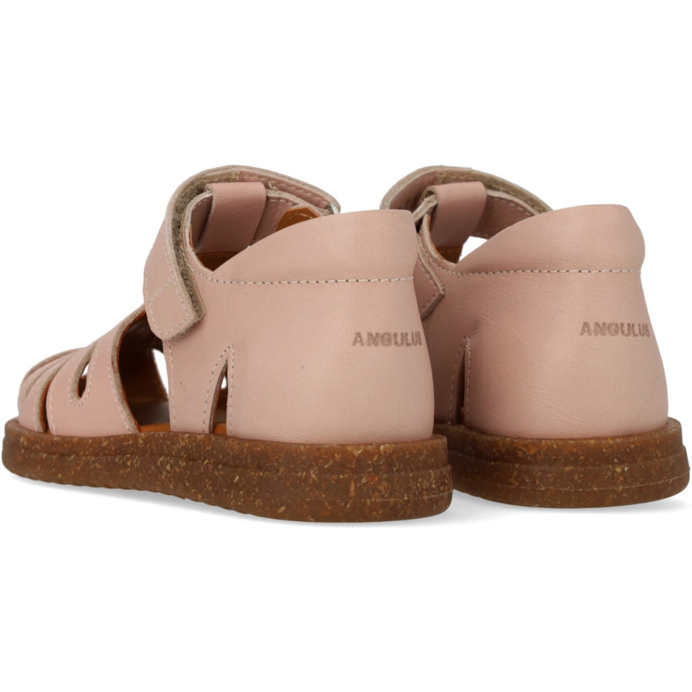 Køb Angulus Rosebud/Rosebud Glitter Hjertesandal I Læder Med Funklende Glitterhjerte