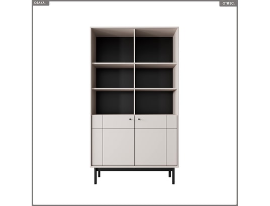 OTITEC - Bibliothèque ouverte – l.104 x h.185 x p.39 cm – osaka - cac...