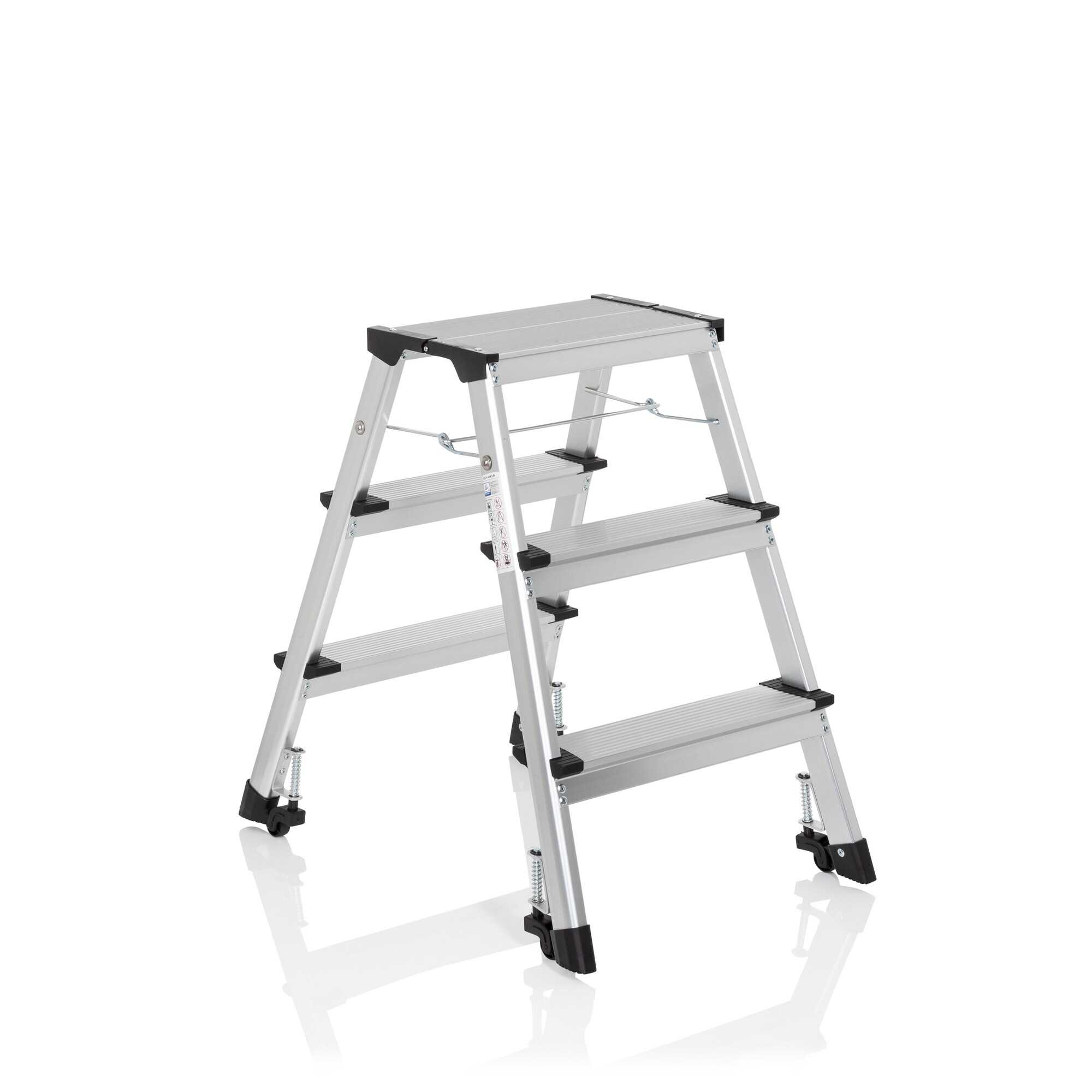 Klappleiter SOLID IV Aluminium hjh OFFICE