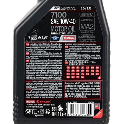 Huile moteur Motul 7100 10W40 1L Universel
