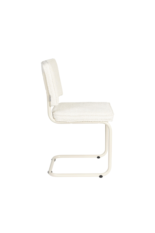 Zuiver Ridge soft eetkamerstoel monochroom gebroken wit