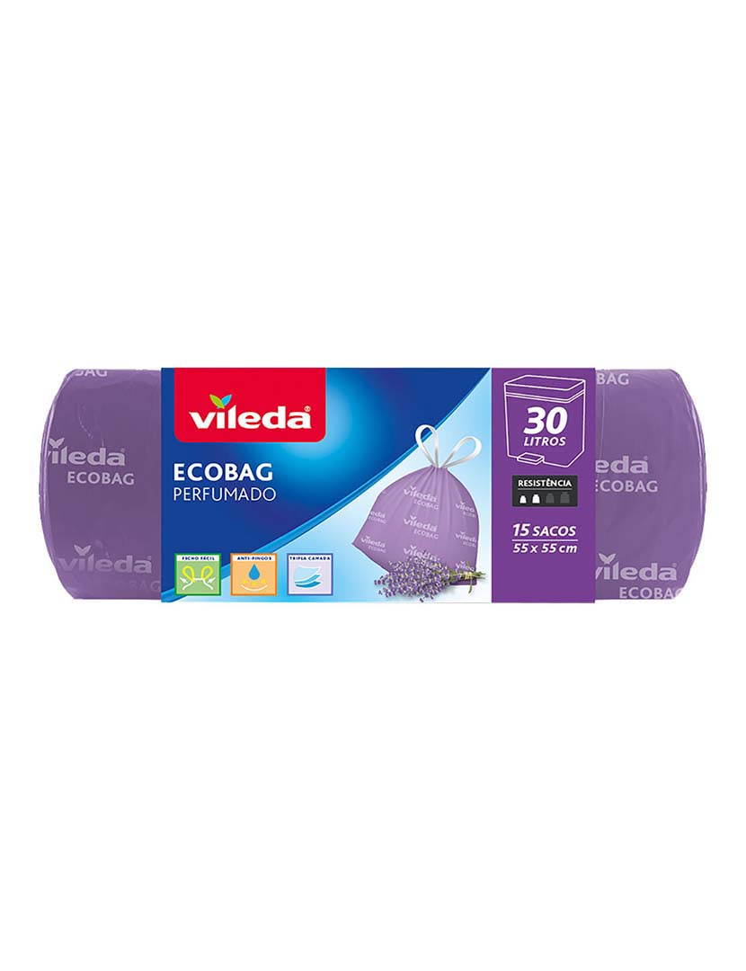 Super + Scented Lavender Trash Bag 30L (15 Pack)