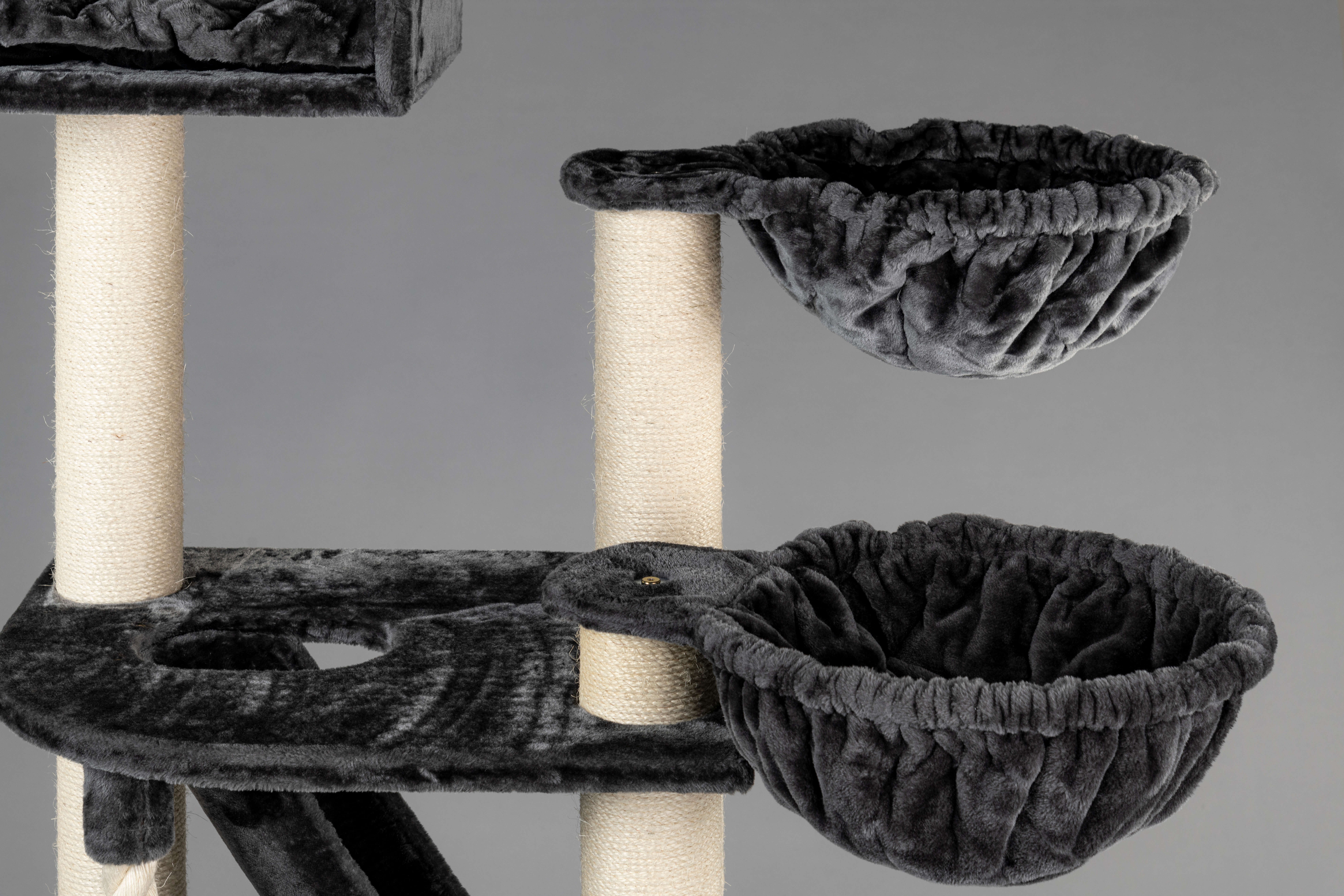 Arranhador para gatos RHRQuality Kilimandjaro cinza escuro